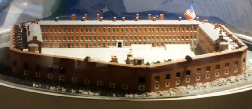 Model of the origonal fort in the museum